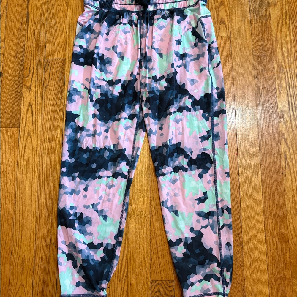 lululemon athletica Pink and Blue Camouflage Joggers